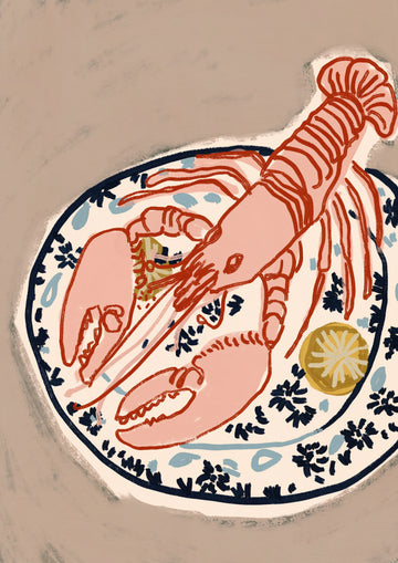 Pink Lobster Dinner | Poster