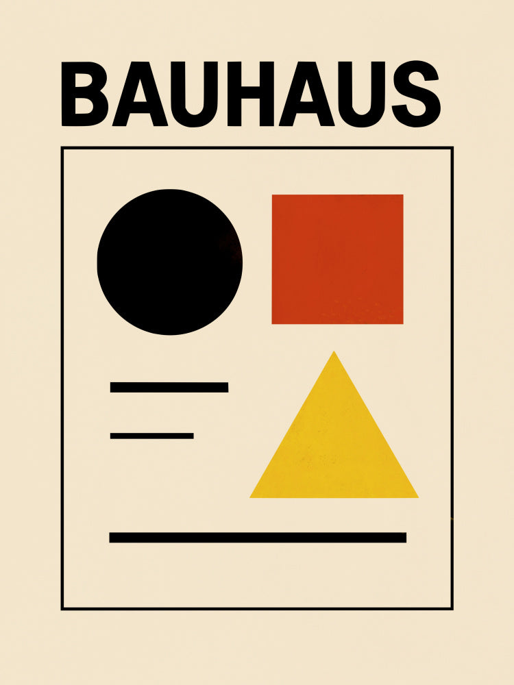 Bauhaus Primary Shapes | Canvas