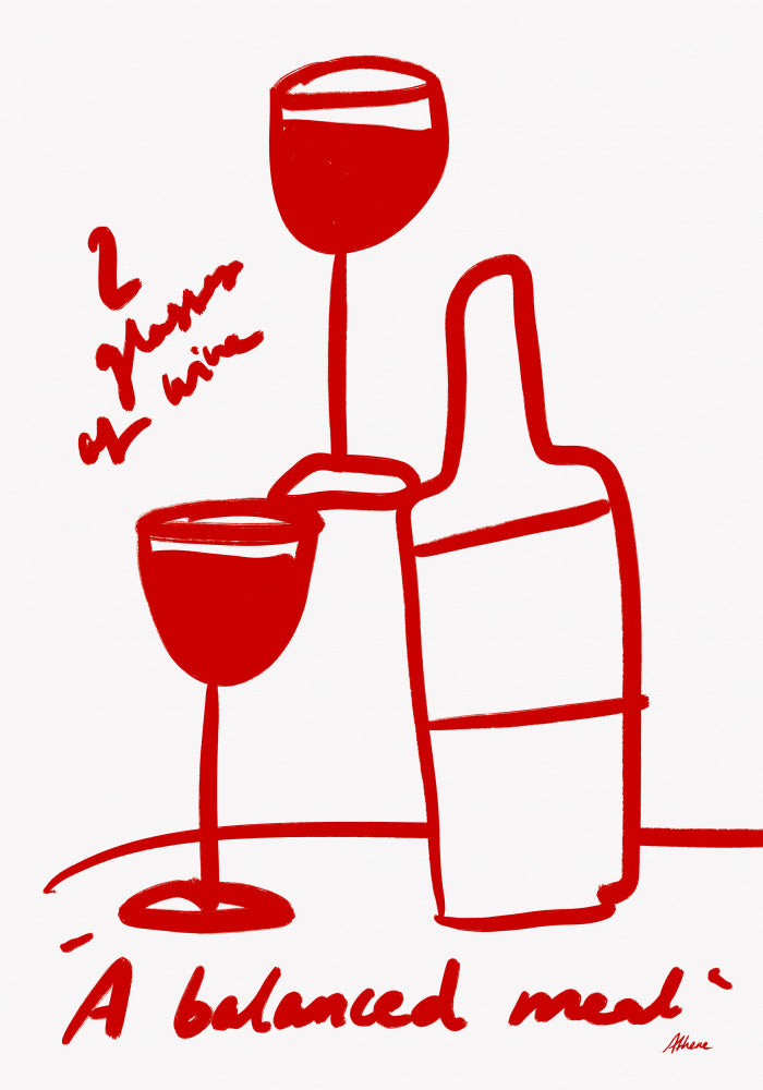 2 Glasses of Wine | Canvas