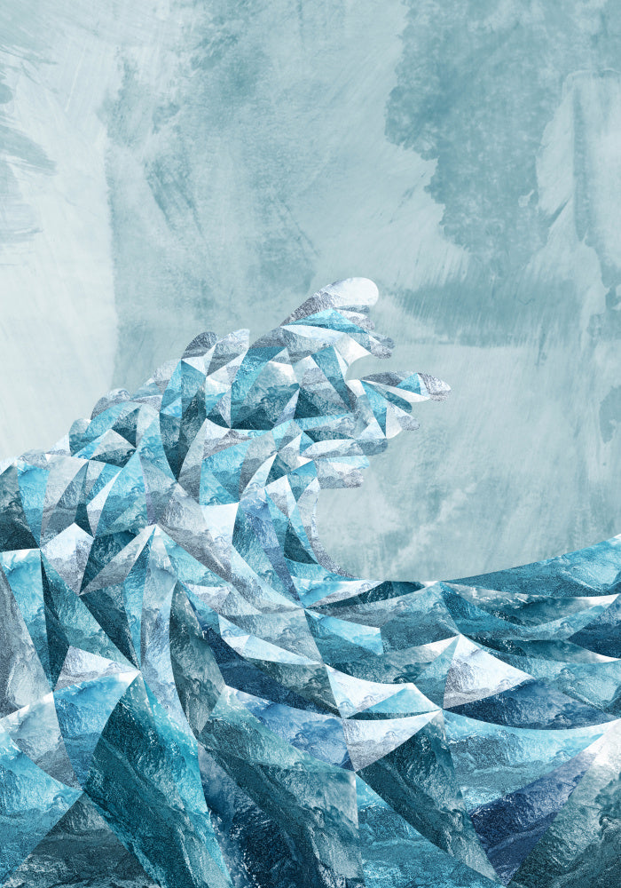 Icy Geometric Wave | Poster