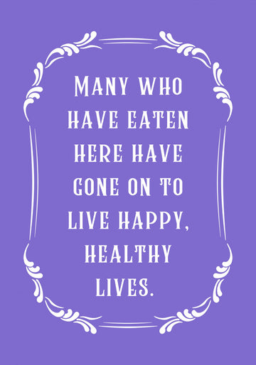 Happy Healthy Lives Quote | Canvas