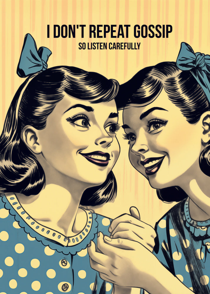 Retro Gossip Girls | Poster