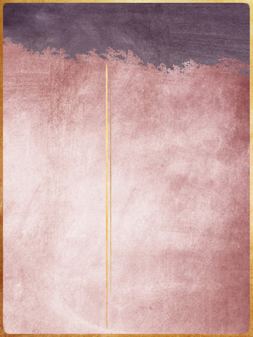 Blush Purple Gold Stripe | Poster