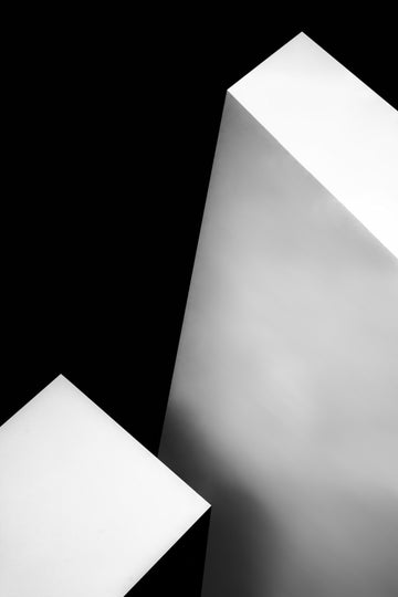 Stark White Geometry | Poster