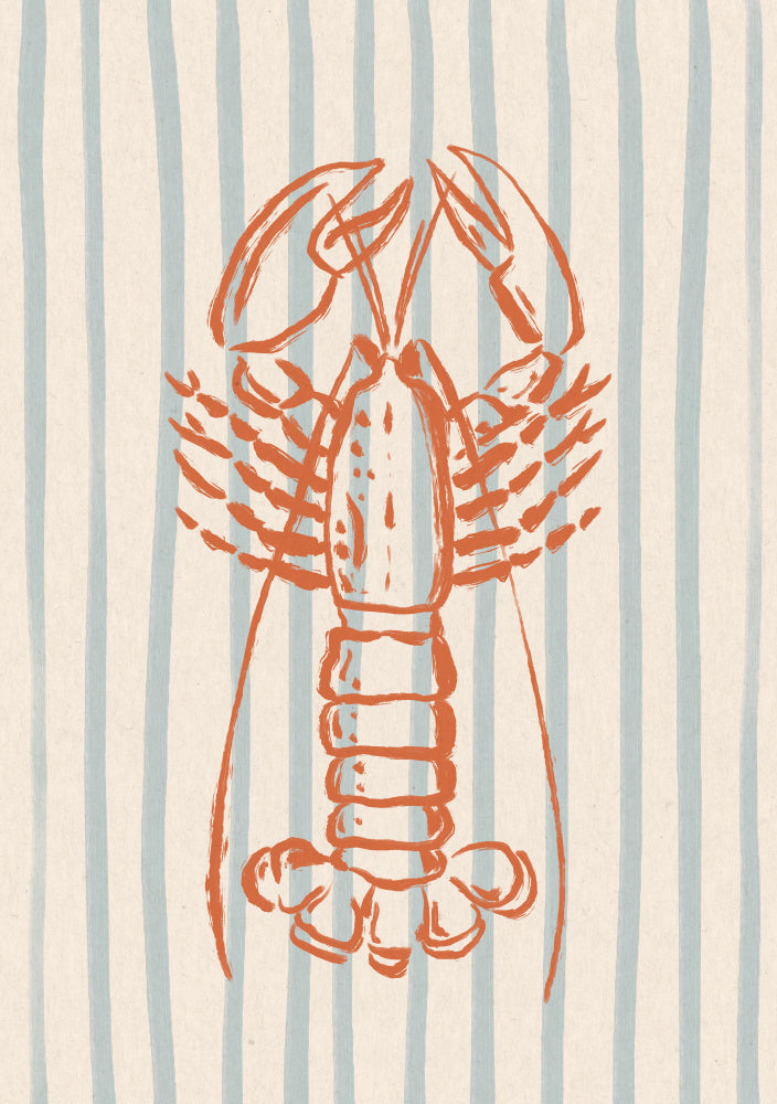 Coastal Striped Lobster | Poster