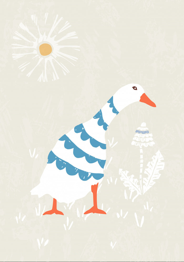 Cute Goose Daisy | Canvas