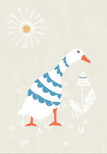 Cute Goose Daisy | Canvas