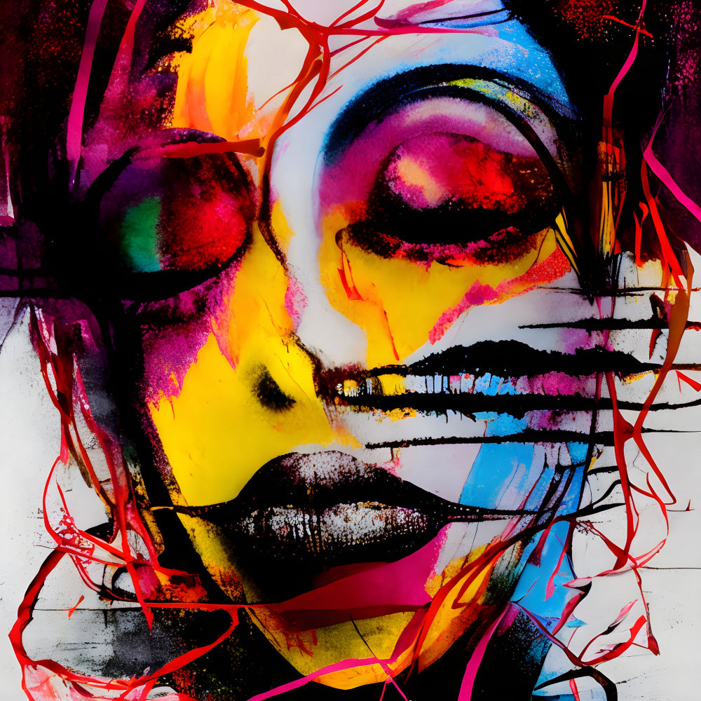 Vibrant Abstract Woman | Canvas