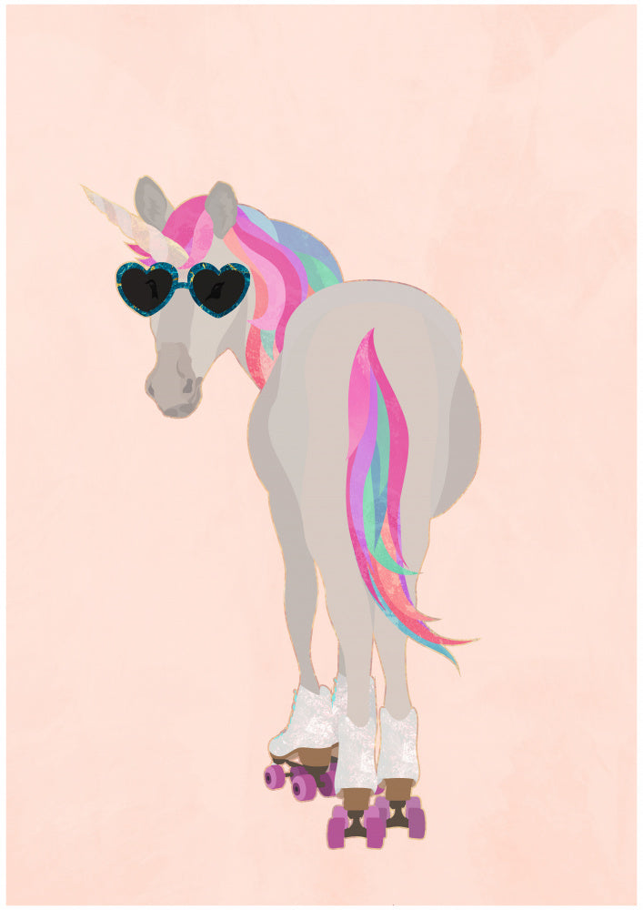 Roller Skating Unicorn | Canvas