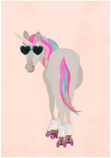 Roller Skating Unicorn | Canvas
