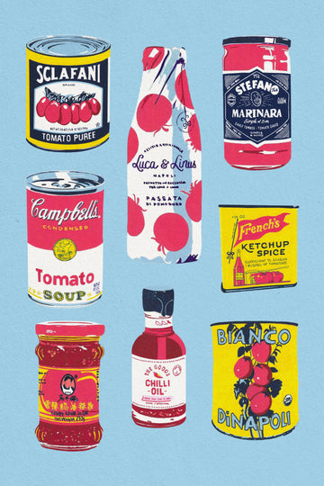 Retro Kitchen Food | Canvas