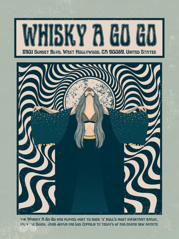 Psychedelic Rock Woman | Canvas
