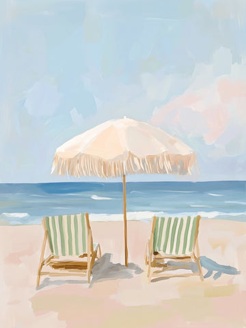 Serene Beach Day | Canvas