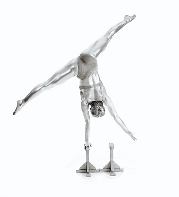 Graceful Silver Handstand | Canvas