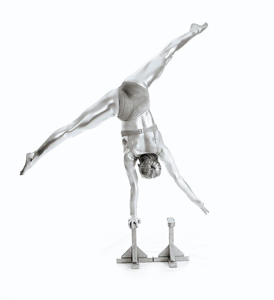 Graceful Silver Handstand | Poster