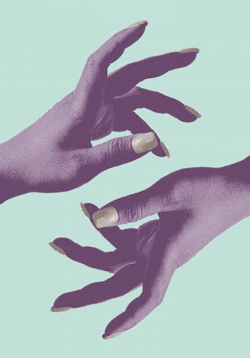 Purple Hands Connection | Canvas