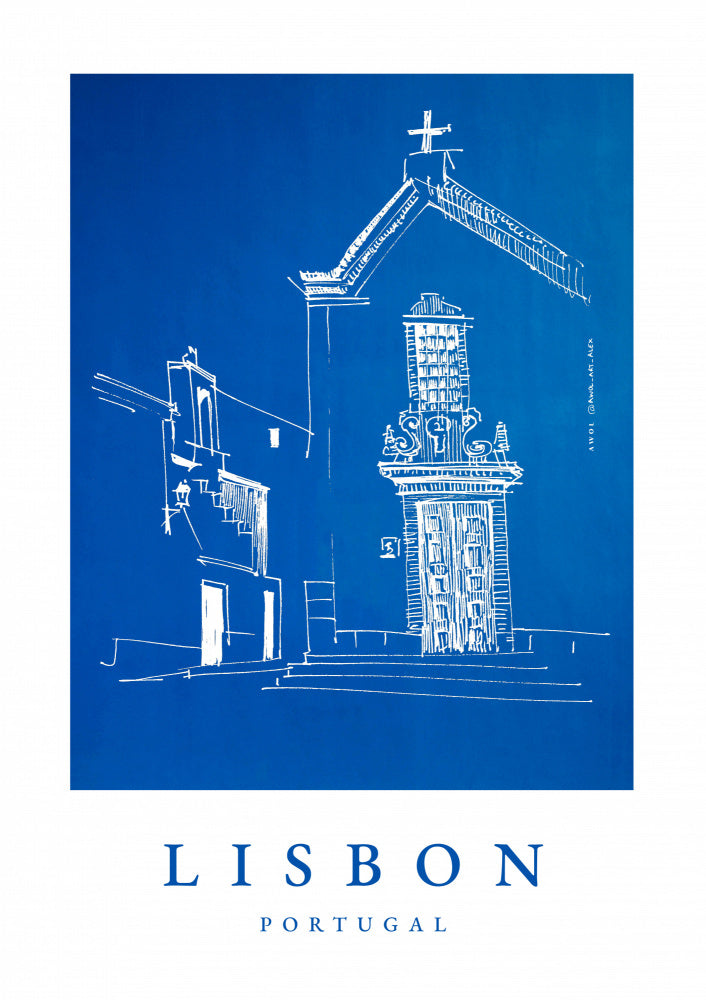 Blue Lisbon Street | Canvas