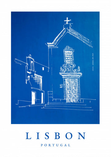 Blue Lisbon Street | Poster