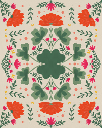 Vibrant Folk Floral | Canvas