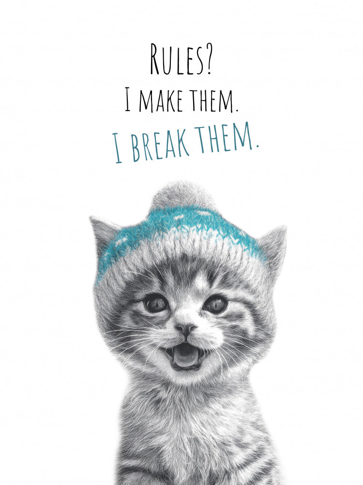 Happy Kitten Rules | Poster