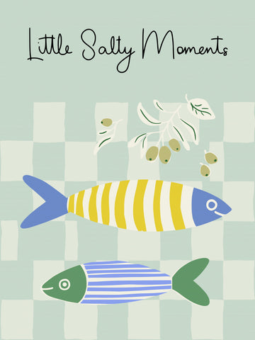 Striped Fish and Olives | Canvas