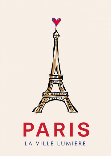 Paris Eiffel Heart | Canvas