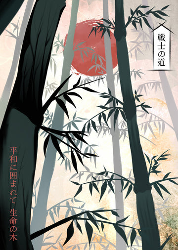 Japanese Bamboo Forest Sun | Canvas