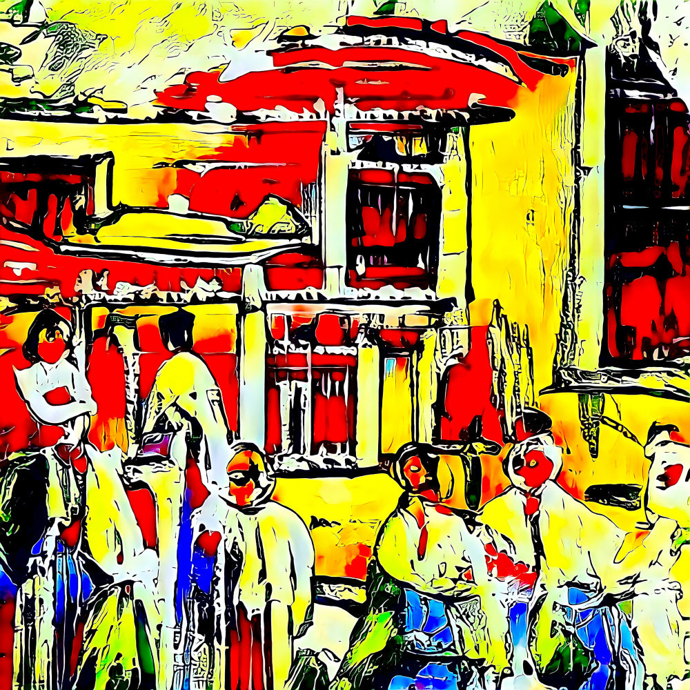 Colorful Street Market | Canvas