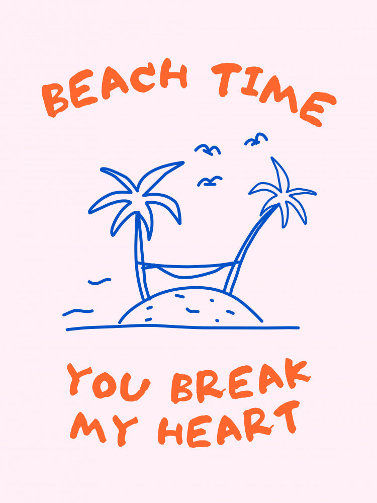Beach Time Heartbreak | Canvas