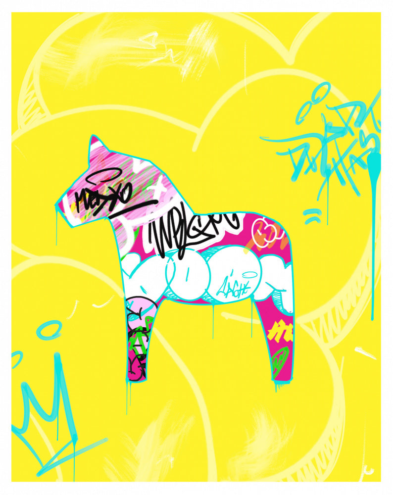 Graffiti Dala Horse | Poster