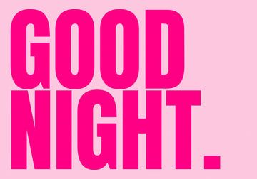 Good Night Pink Message | Canvas