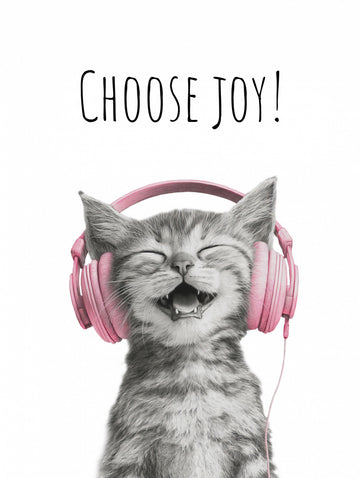 Happy Kitten Chooses Joy | Poster