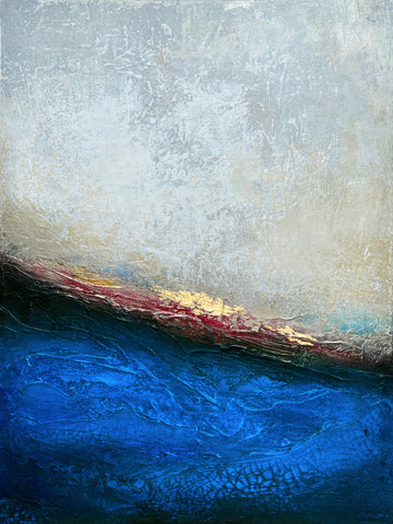 Golden Horizon Abstract | Canvas