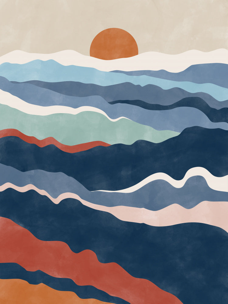 Abstract Mountain Horizon | Canvas