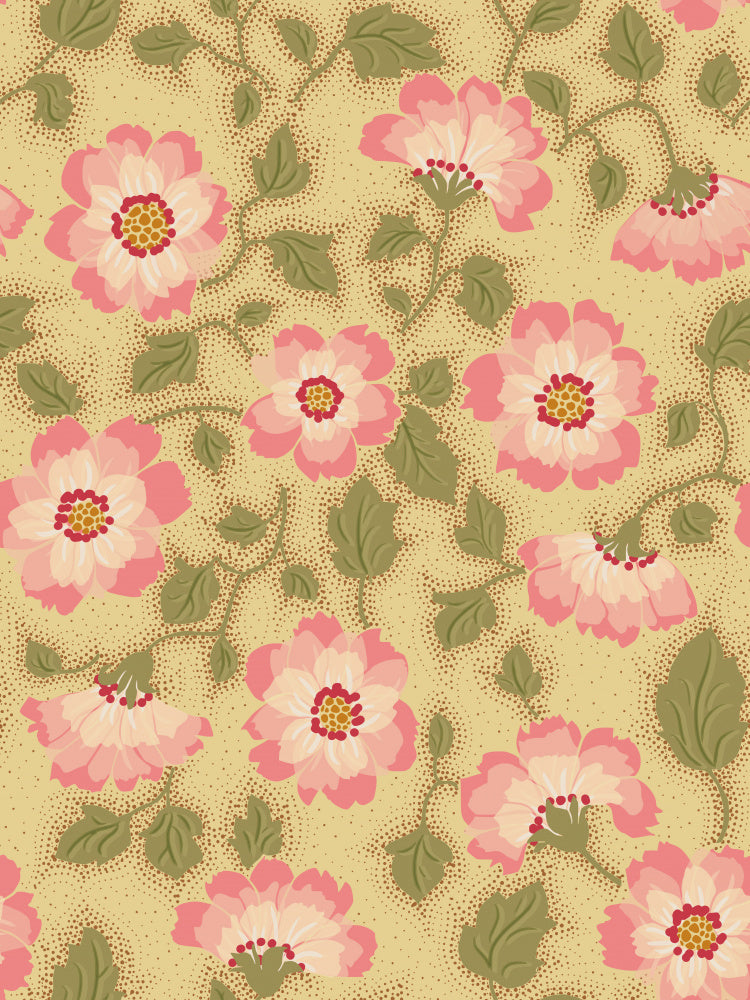 Vintage Pink Floral Pattern | Canvas