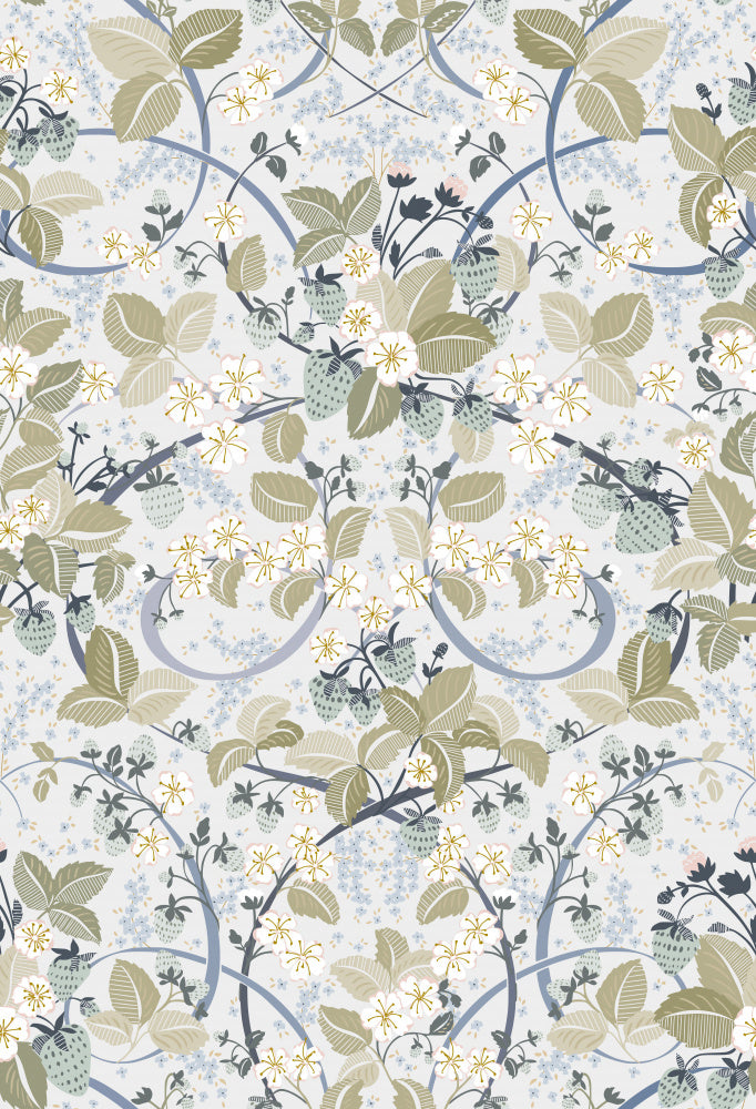 Strawberry Bloom Pattern | Canvas