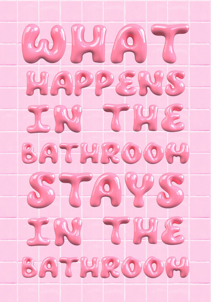 Bubbly Bathroom Rules | Canvas