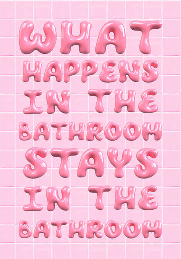 Bubbly Bathroom Rules | Canvas