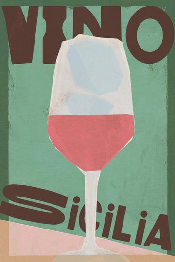 Vino Sicilia Glass | Canvas