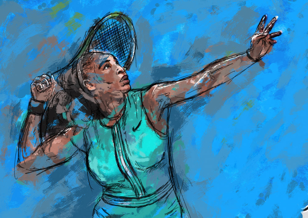 Dynamic Tennis Serve | Poster