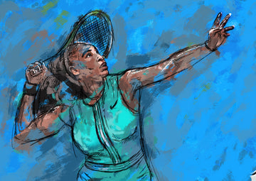 Dynamic Tennis Serve | Poster