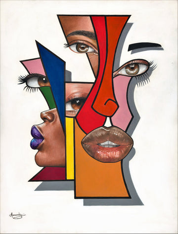 Abstract Geometric Faces | Poster
