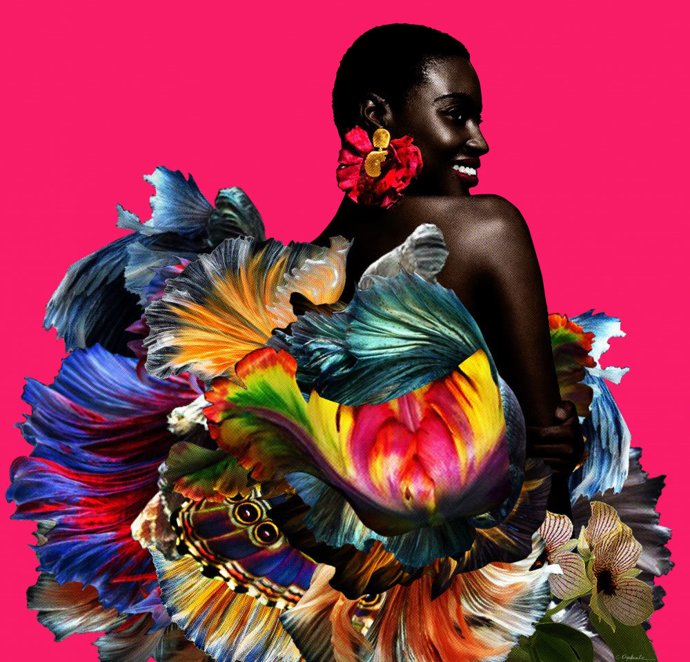 Vibrant Floral Woman | Poster
