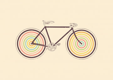 Colorful Retro Bike | Poster