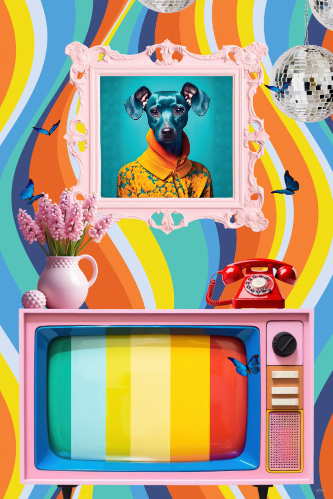 Groovy Dog Pink TV | Poster
