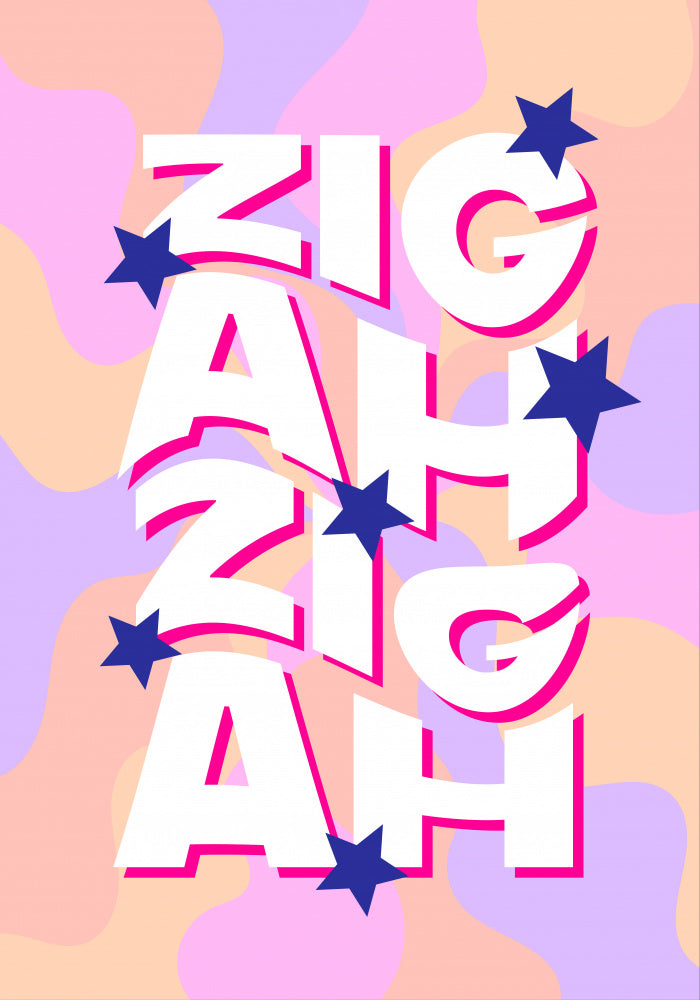 Colorful Zig A Zig Ah | Poster