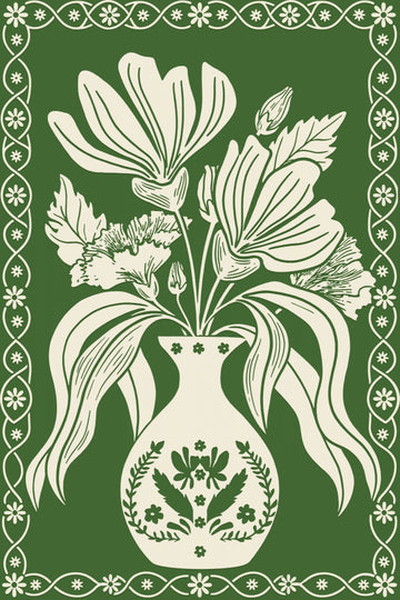 Elegant Floral Vase | Canvas