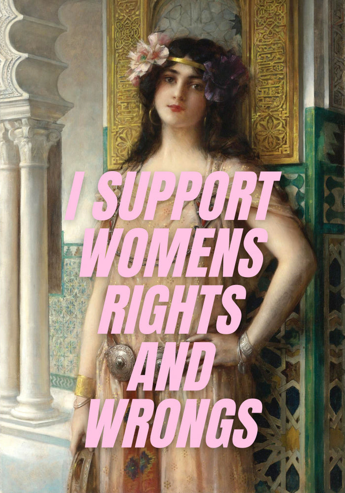 Ornate Woman Feminist Message | Poster