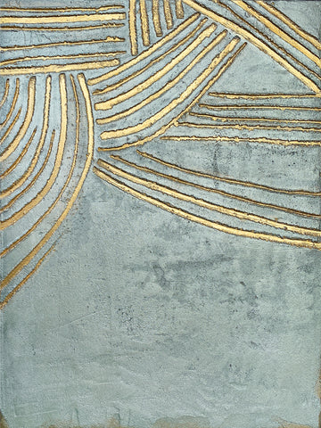 Flowing Gold Lines | Canvas