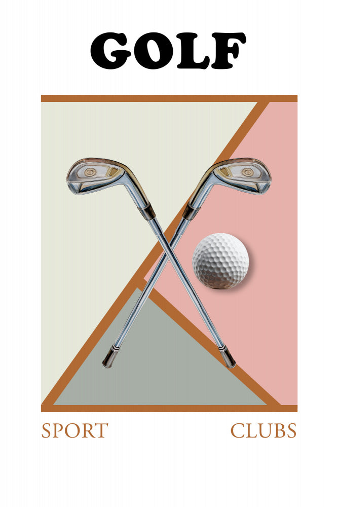 Modern Golf Geometry | Poster
